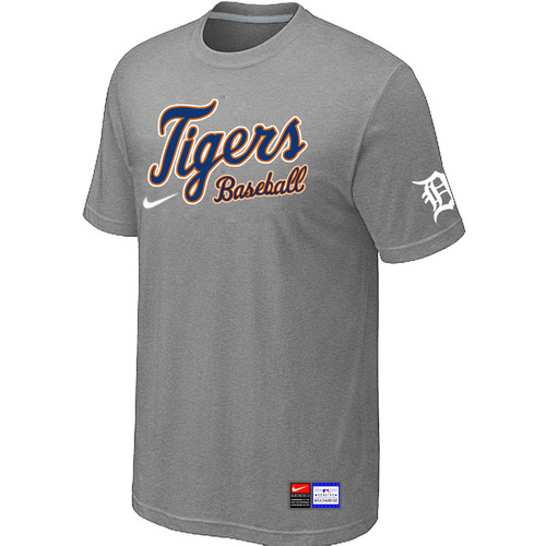 Detroit Tigers L.Grey Nike Short Sleeve Practice T-Shirt