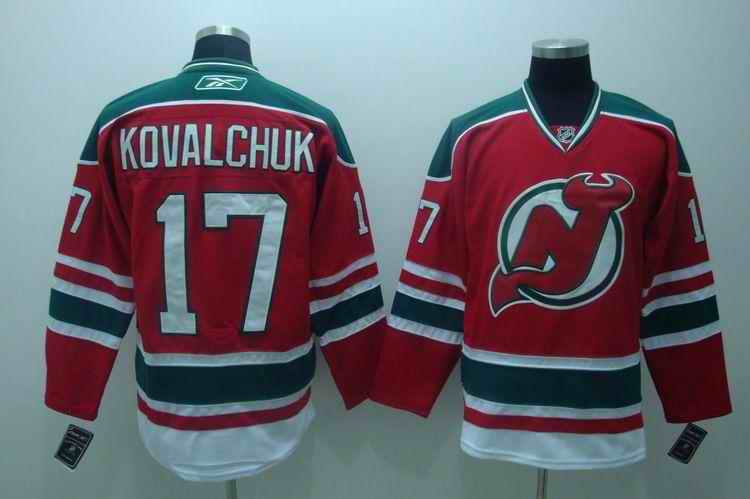 Devils 17 Kovalchuk red-green Jerseys - Click Image to Close
