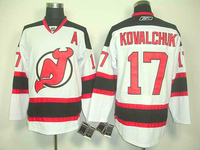 Devils 17 Kovalchuk white jerseys