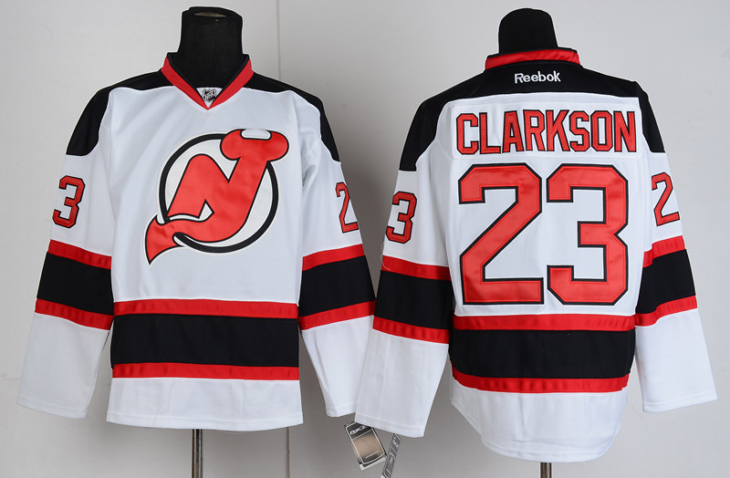 Devils 23 Clarkson White Jerseys