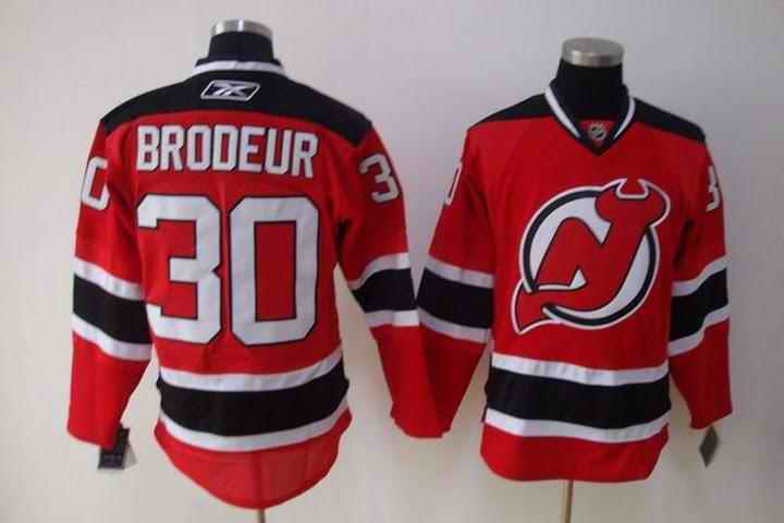 Devils 30 Brodeur red Jerseys