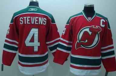 Devils 4 Stevens red-Green Jerseys - Click Image to Close