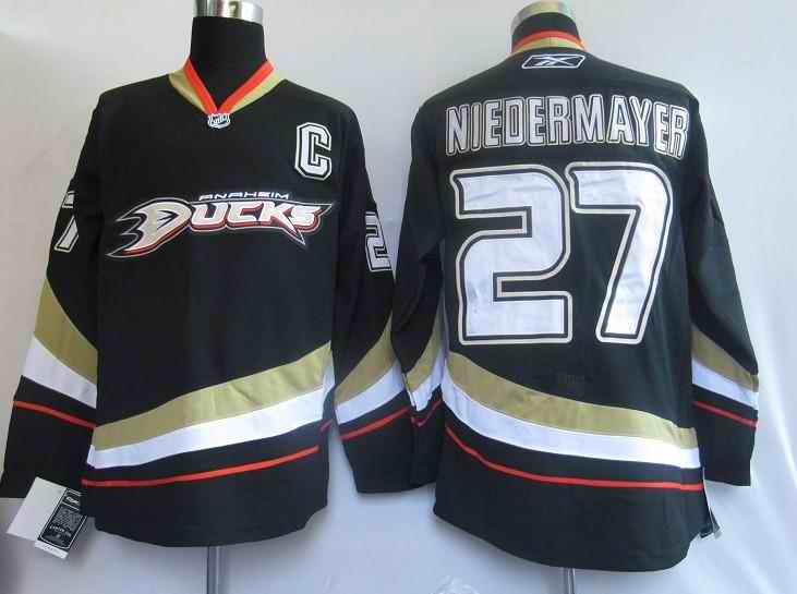 Ducks 27 Niedermayer black Jersey