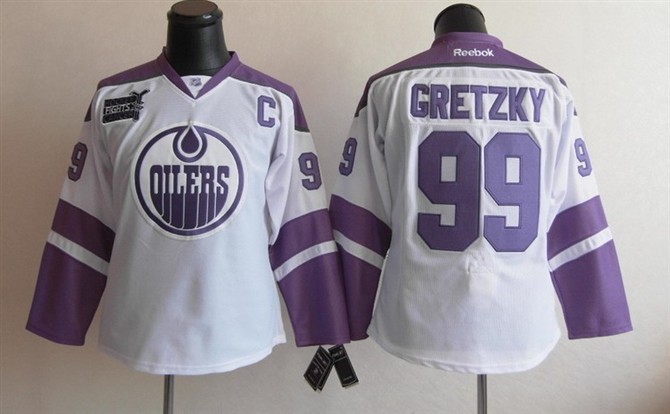 Oilers 99 Gretzky White Women Jersey