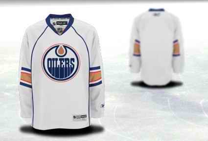 Edmonton Oilers Men Customized White Jersey