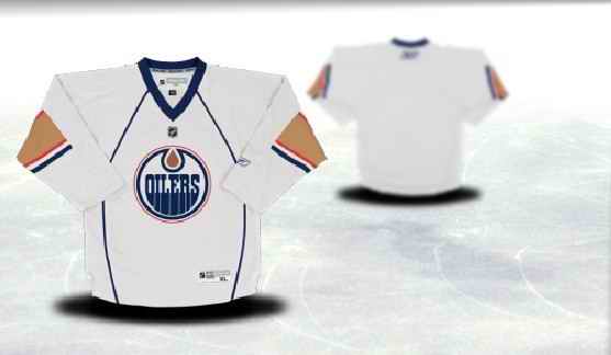 Edmonton Oilers Youth Customized White Jersey
