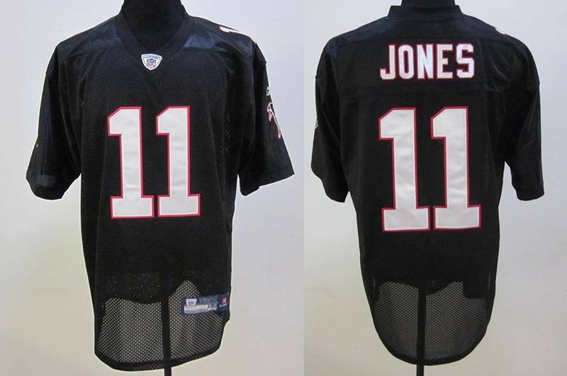 Falcons 11 Jones black Jersey