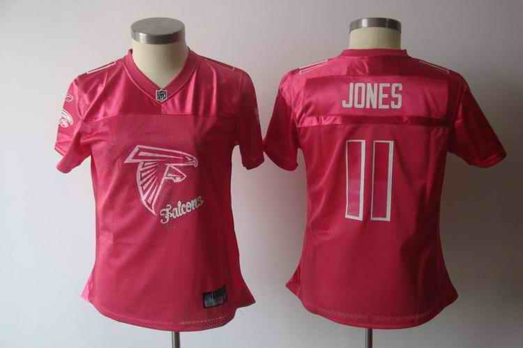 Falcons 11 Jones pink 2011 fem fan women Jerseys