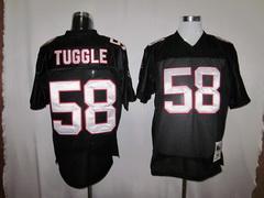 Falcons 58 Tuggle black m&n Jerseys