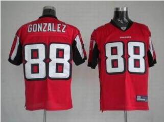 Falcons 88 Tony Gonzalez Red Jerseys