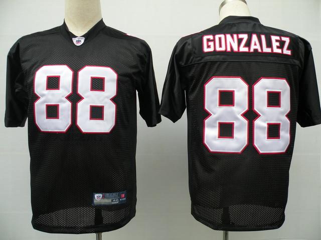 Falcons 88 Tony Gonzalez black Jerseys
