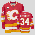Flames 34 Miikka Kiprusoff 30TH Patch Red Jersey - Click Image to Close