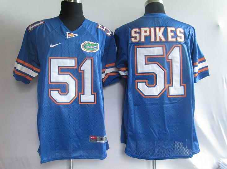 Florida Gators 51 Spikes blue Jerseys