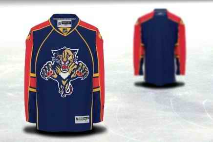 Florida Panthers Men Customized Blue Jersey