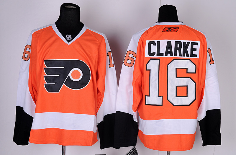 Flyers 16 Clarke Orange Jerseys