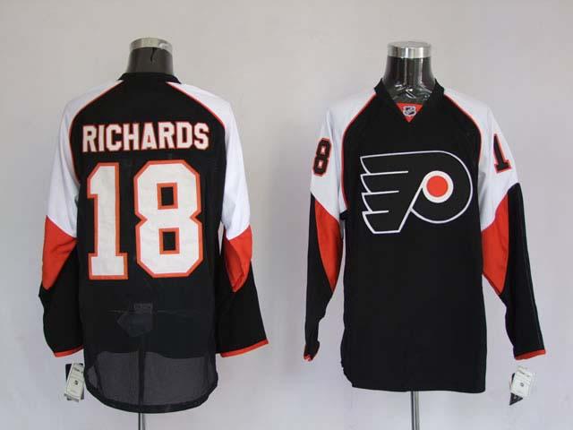 Flyers 18 Mike Richards Black Jerseys - Click Image to Close