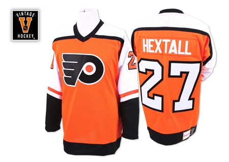 Flyers 27 Hextall Orange Jerseys