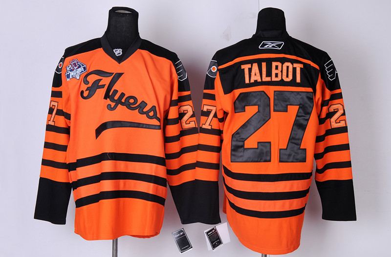 Flyers 27 Talbot 2012 Winter Classic Orange Jerseys