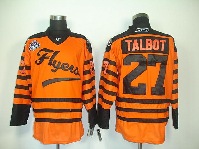Flyers 27 Talbot 2012 winter classic orange Jerseys