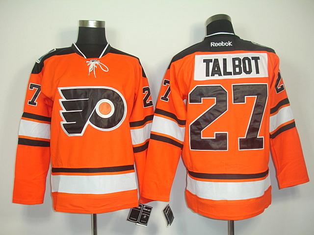 Flyers 27 Talbot orange winter classic Jerseys