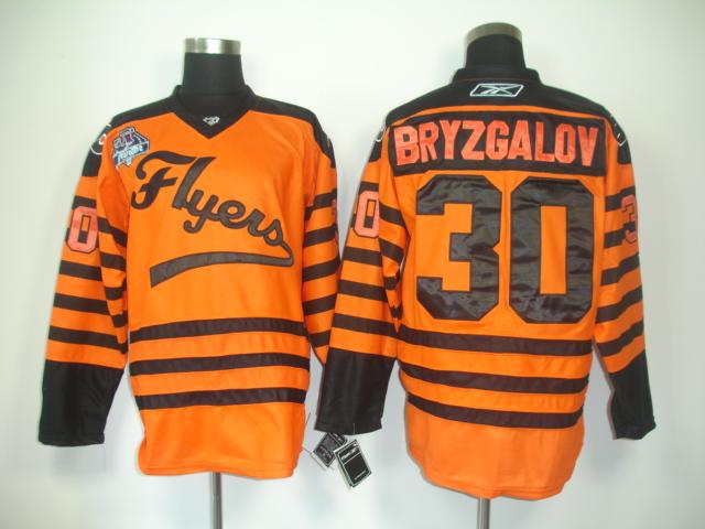 Flyers 30 Bryzgalov 2012 winter classic orange Jerseys