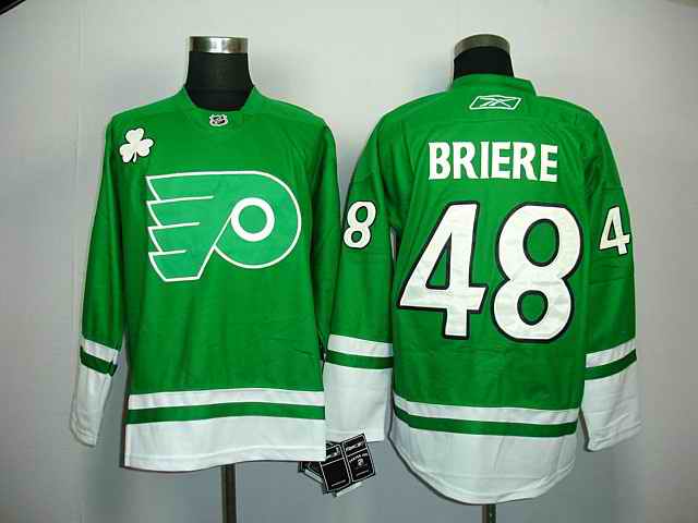 Flyers 48 BRIERE green jerseys