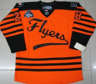 Flyers Blank 2012 winter classic orange Jerseys