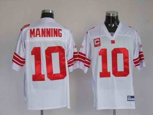 Giants 10 Eli Manning white Jerseys