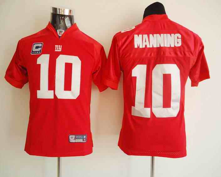 Giants 10 Manning red kids Jerseys