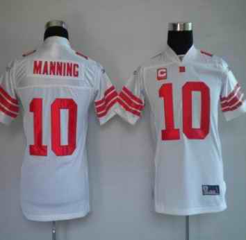 Giants 10 Manning white kids Jerseys