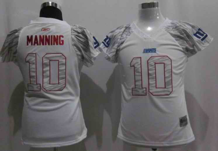 Giants 10 Manning women zebra Jerseys