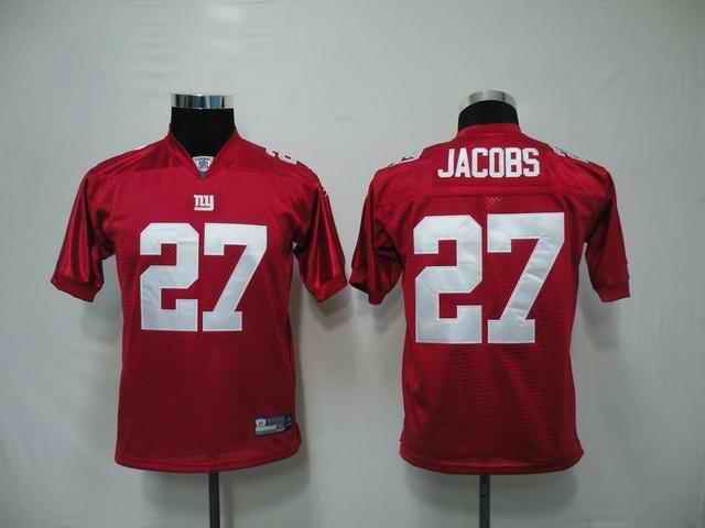 Giants 27 Jacobs red kids Jerseys