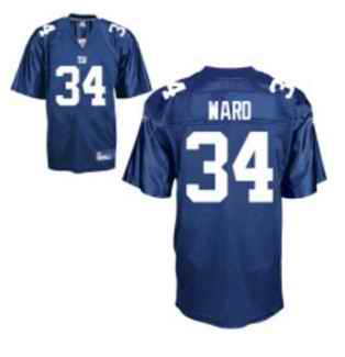 Giants 34 Derrick Ward blue Jerseys