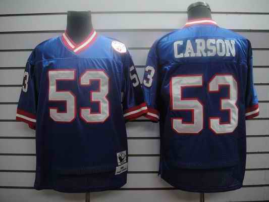 Giants 53 Carson blue m&n Jerseys