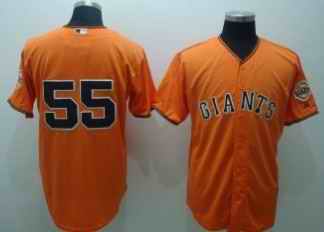 Giants 55 Lincecum orange Kids Jersey