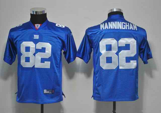 Giants 82 Manningham Blue kids jerseys
