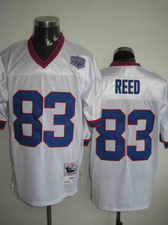 Giants 83 Reed white Throwback Jerseys