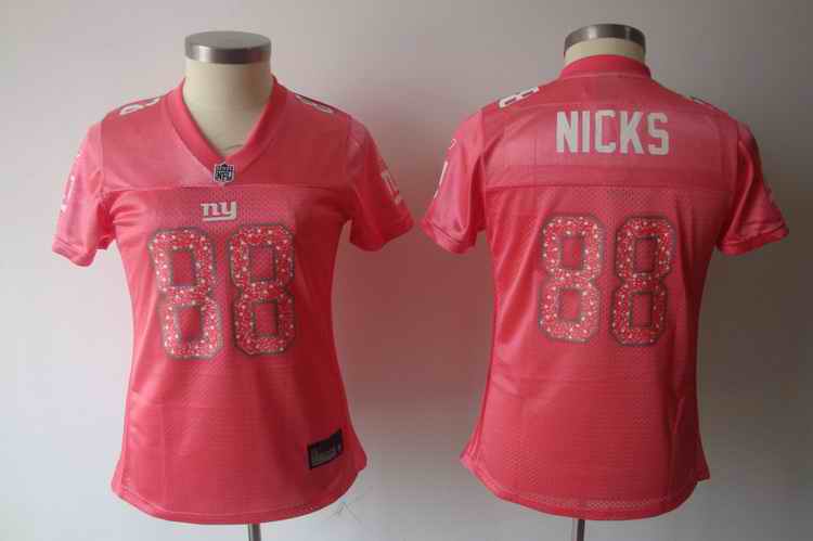 Giants 88 NICKS pink women jerseys