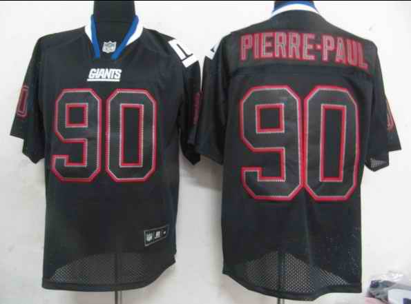 Giants 90 PIERRE-PAUL Black lights out jerseys