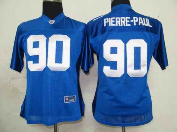 Giants 90 PIERRE-PAUL Blue Women team jerseys