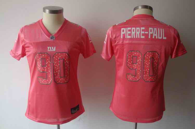 Giants 90 PIERRE-PAUL pink women jerseys