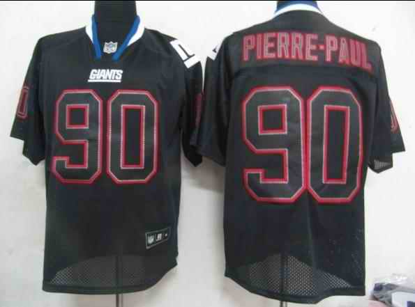 Giants 90 Pierre-Paul black field shadow Jerseys