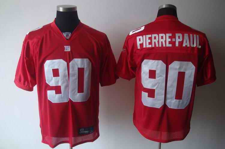 Giants 90 Pierre-Paul red Jerseys