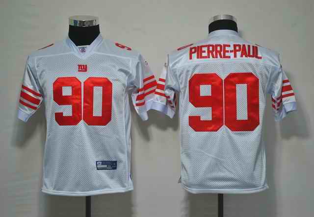 Giants 90 Pierre-paul White kids jerseys