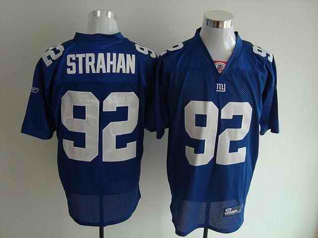 Giants 92 Michael Strahan blue Jerseys