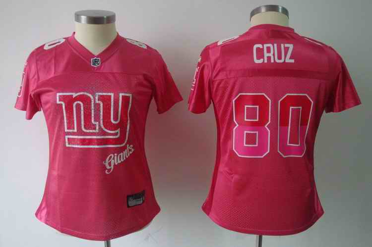Giants80 CRUZ pink fem fan women jerseys