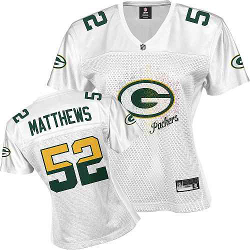 Green Bay Packers 52 MATTHEWS white Womens Jerseys Green Bay Packers 52 MATTHEWS white Womens Jerseys