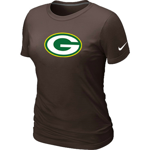 Green Bay Packers Brown Women's Logo T-Shirt Green Bay Packers Brown Women's Logo T-Shirt