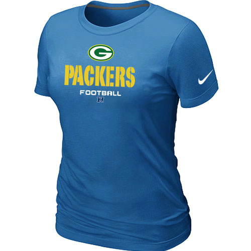 Green Bay Packers Critical Victory Women's L.blue T-Shirt