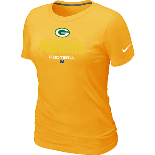 Green Bay Packers Critical Victory Women's Yellow T-Shirt